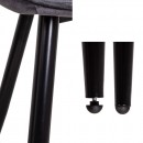 Стул NIKA, серый велюр HLR-21/черный